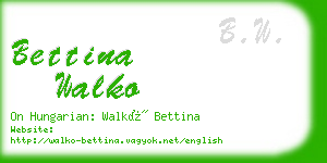 bettina walko business card